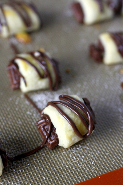 Chocolate Croissants + Homemade Chocolate Sticks – Recipe yields 8  chocolate croissants 